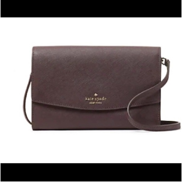Kate Spade Laurel Way Winni Crossbody Chocolate Cherry - Picture 1 of 12